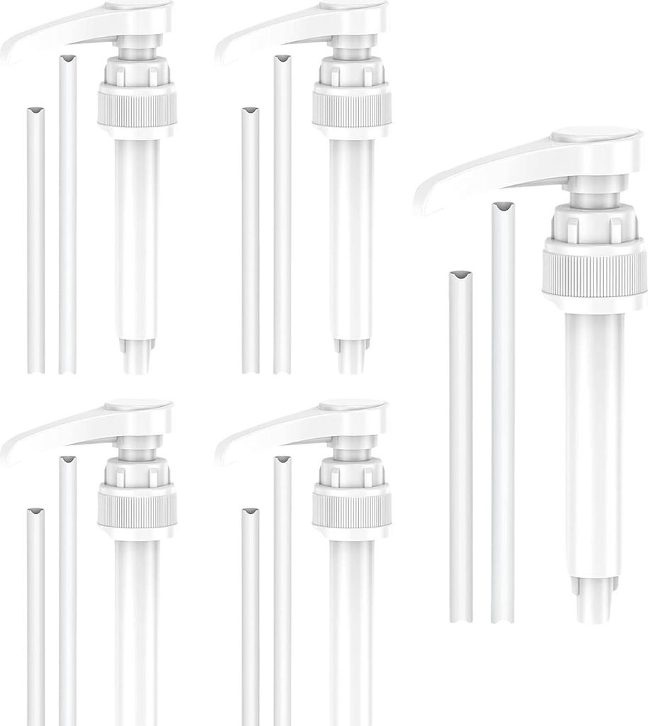 Siroopdispenser - Lebensmittelsicheres Material - Set von 5 Pumpenköpfen