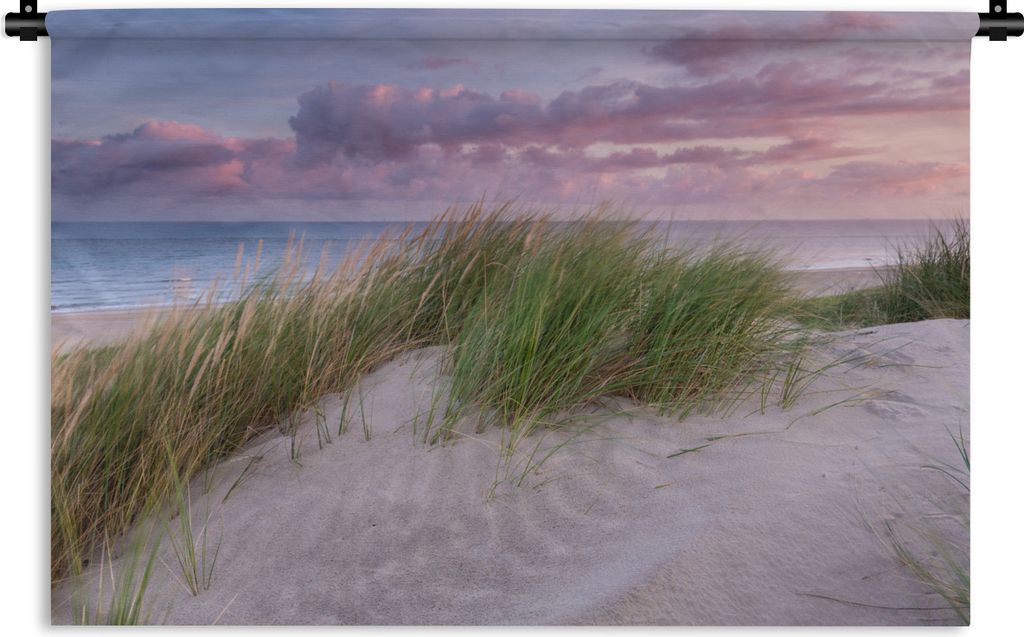 MuchoWow Wandteppich Wandbehang Strand - Düne - Himmel 150x100 cm Tapisserie Dekoration Wandtuch - Waschbar - Tapisserien - Wand-Decke