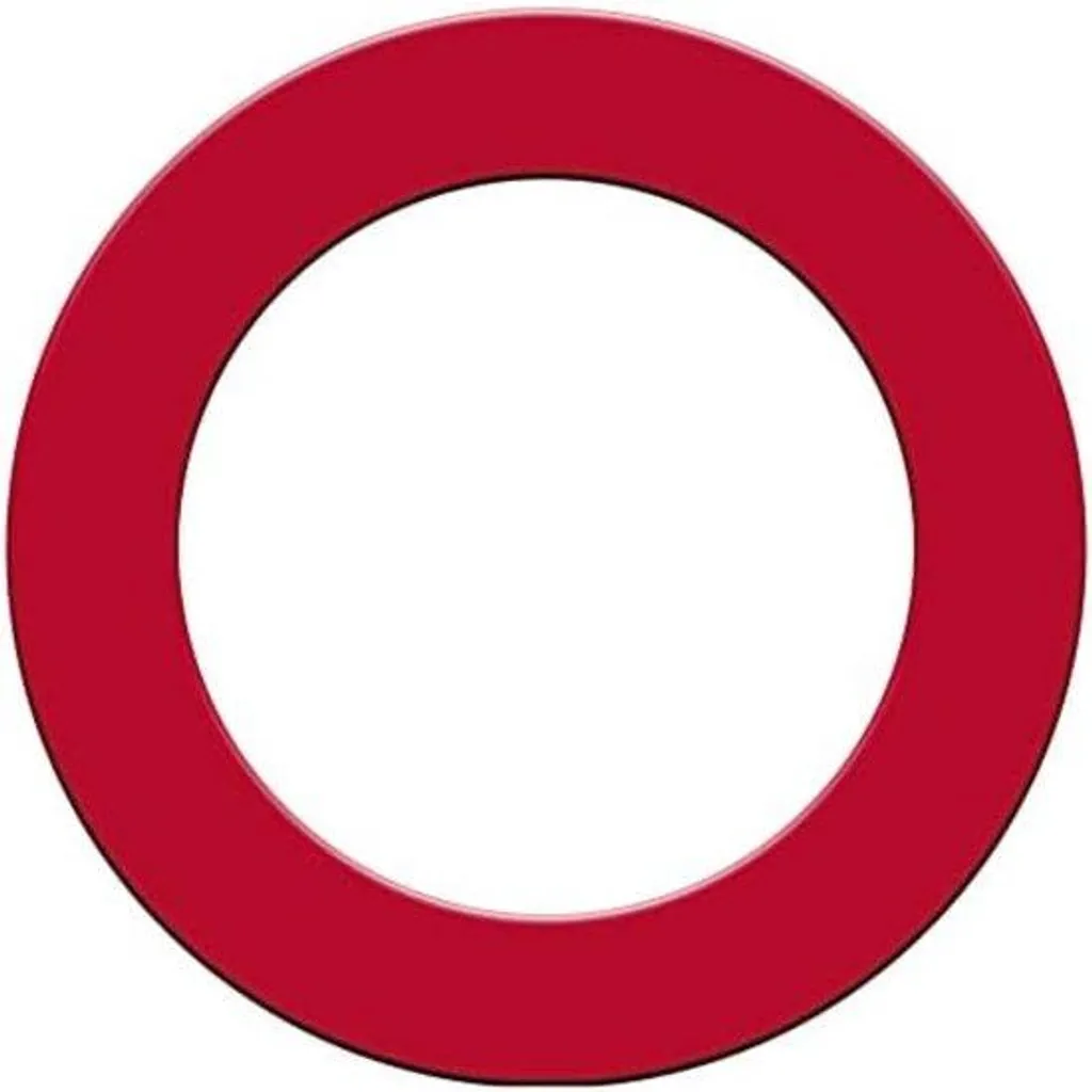 Protéger mur cible fléchettes avec cette bordure rouge - 1 pièce 45cm