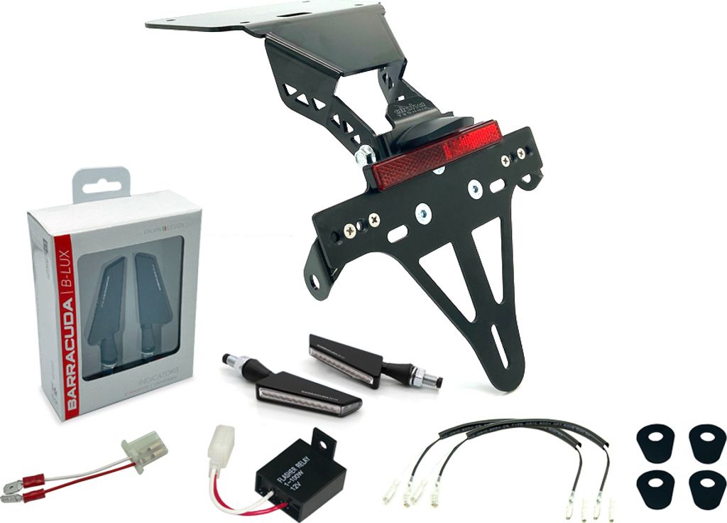 alpha Technik Kennzeichenhalter-Blinker-Kit Yamaha YZF-R3 / MT03 für MT03 RH07