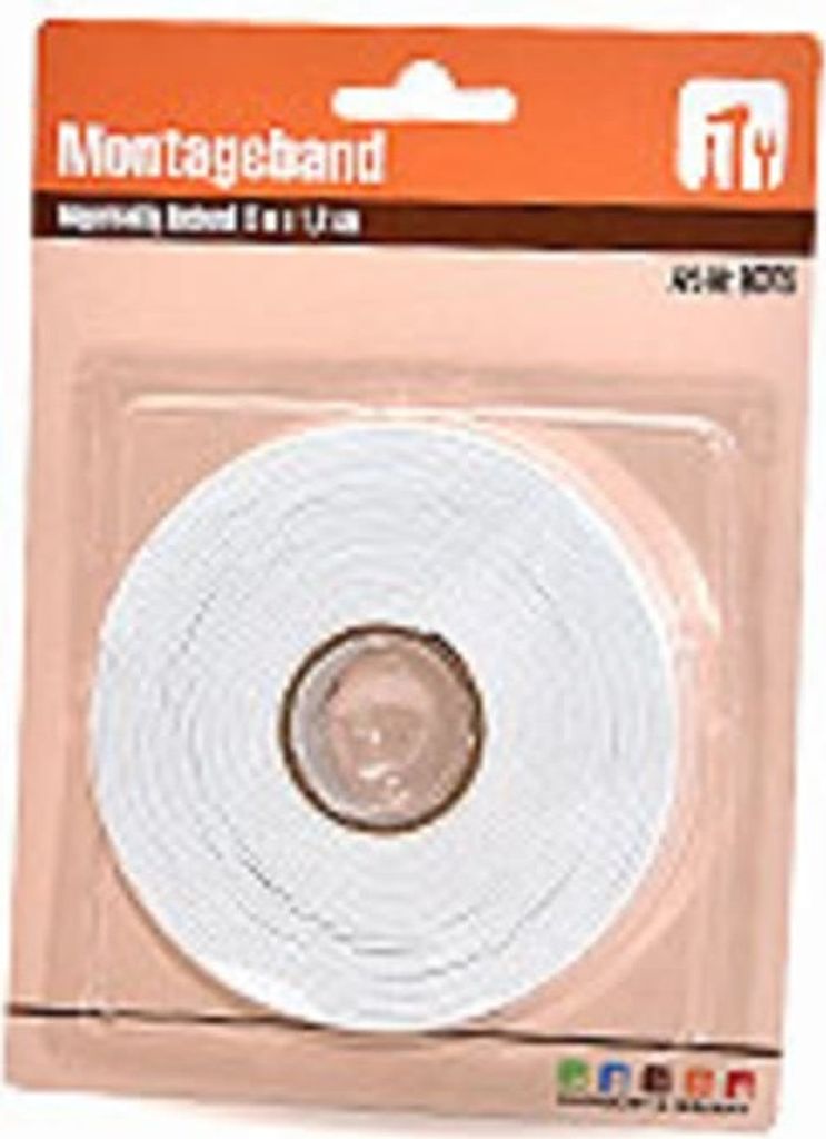 Montážna páska, obojstranne lepiaca, 18 mm x 5 m Obrázok produktu 