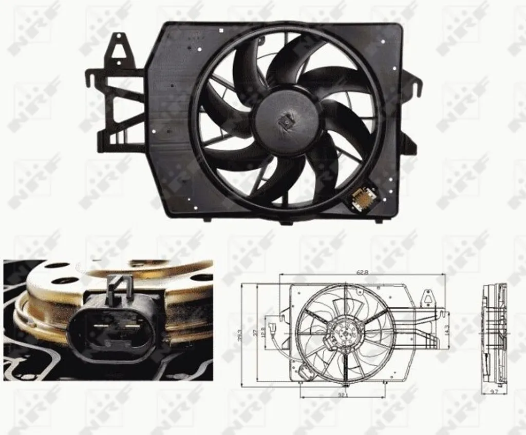 Ventilateur de radiateur haute performance NRF 47682 - Modèle Renforcé