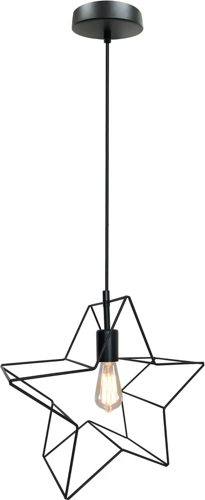 Suspension Gwiazdka Noire Candellux 1xE27 Métal 120x37x15cm IP20