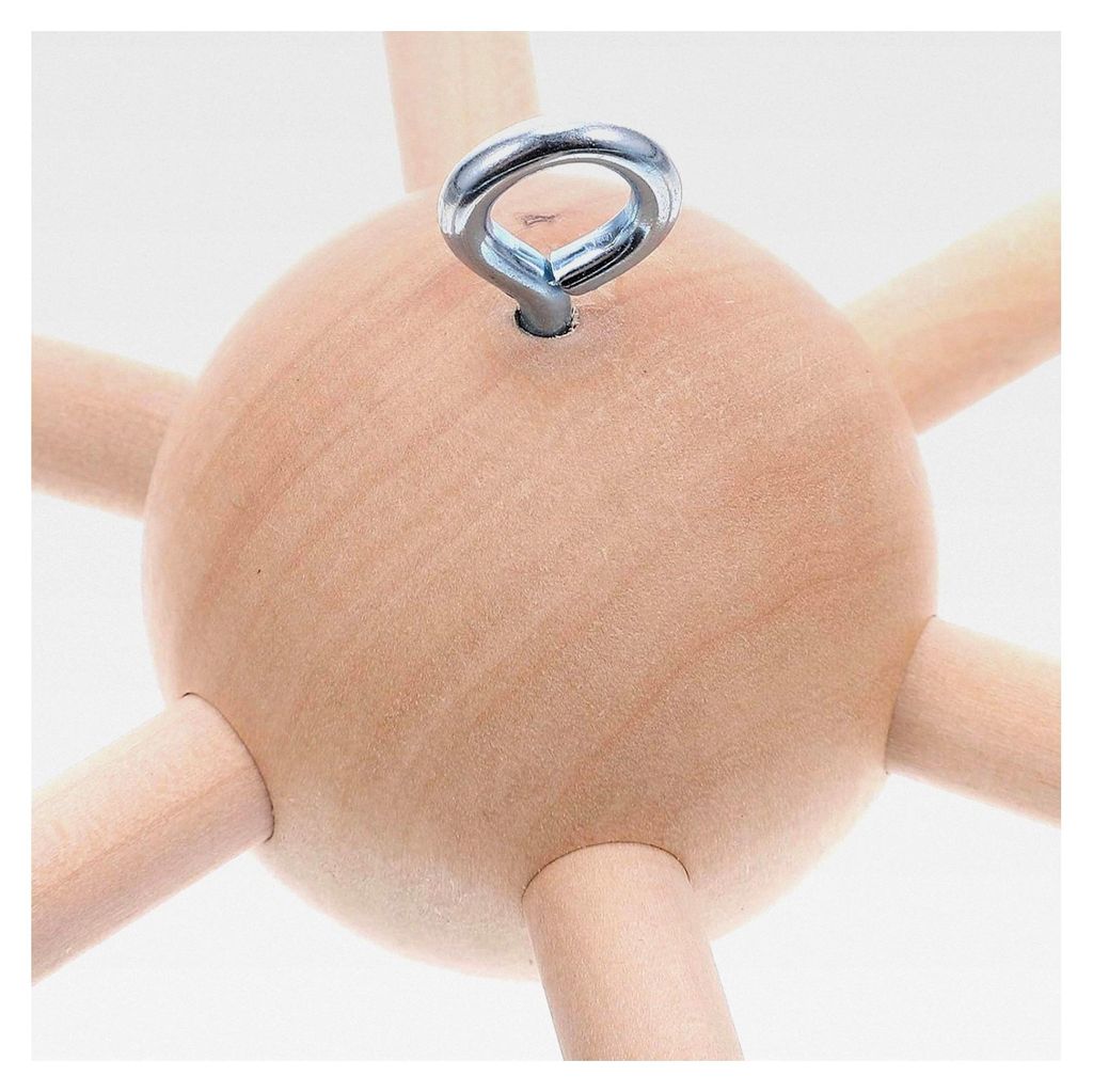 Holz Windspielrahmen DIY Mobile Set für Kinderbett Hängend Babyzimmer Dekoration Natürliche Holzstruktur Vielseitig Anpassbar Einfache Montage