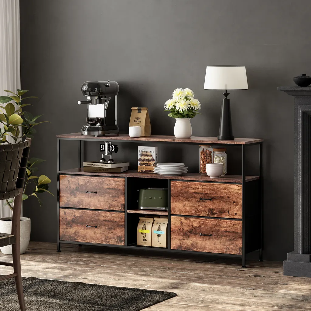 Mobile Contenitore Robusto ProximaX: Legno, Metallo e LED - Duraturo - 2