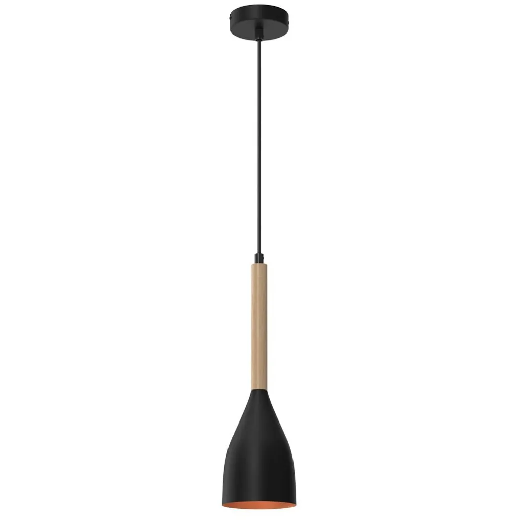 Lustre suspension MUZA 9112 Luminex - Luminaire design en métal noir
