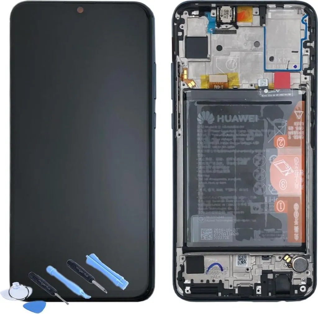 Réparer Écran Honor 10 Lite : Kit LCD Noir 02352GWN avec Châssis et Batterie