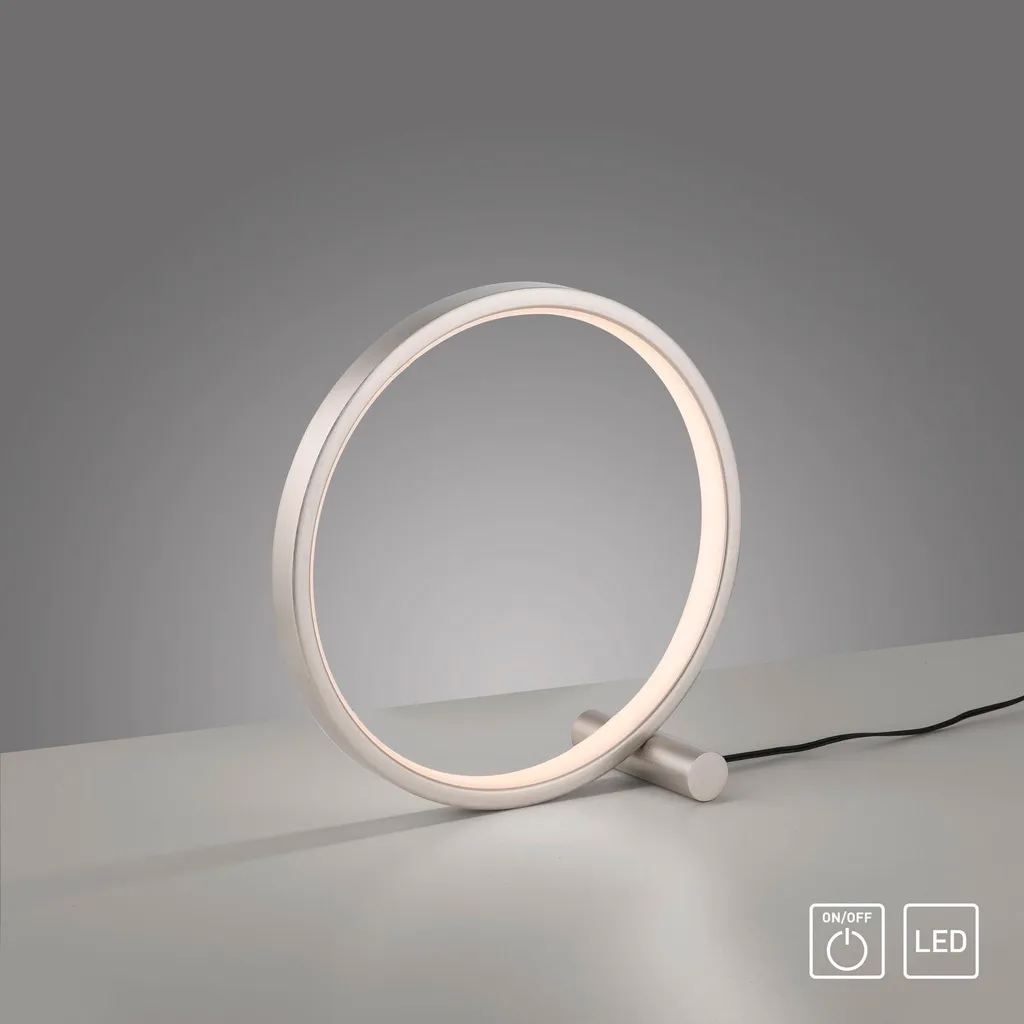 Lampada Scrivania LED Argento 25,5 cm | Luce Metallo Resistente - 12