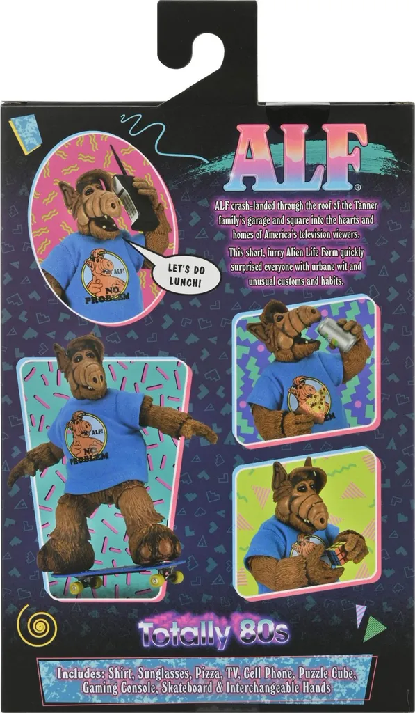 Figurine ALF Ultimate 18 cm NECA - Edition Totally 80s avec accessoires