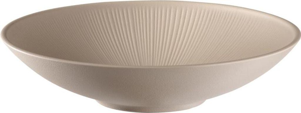 APS 85415 Schale NERO, Melamin, 2,2 Liter, Ø 30 cm, Höhe 8 cm, sand