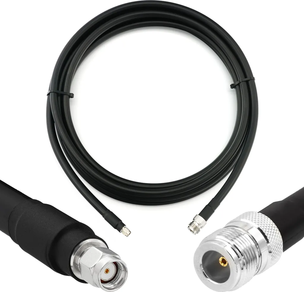 Cavo Antenna 20 Metri 8D-FB 50 Ohm - RP-SMA Maschio N Femmina RF