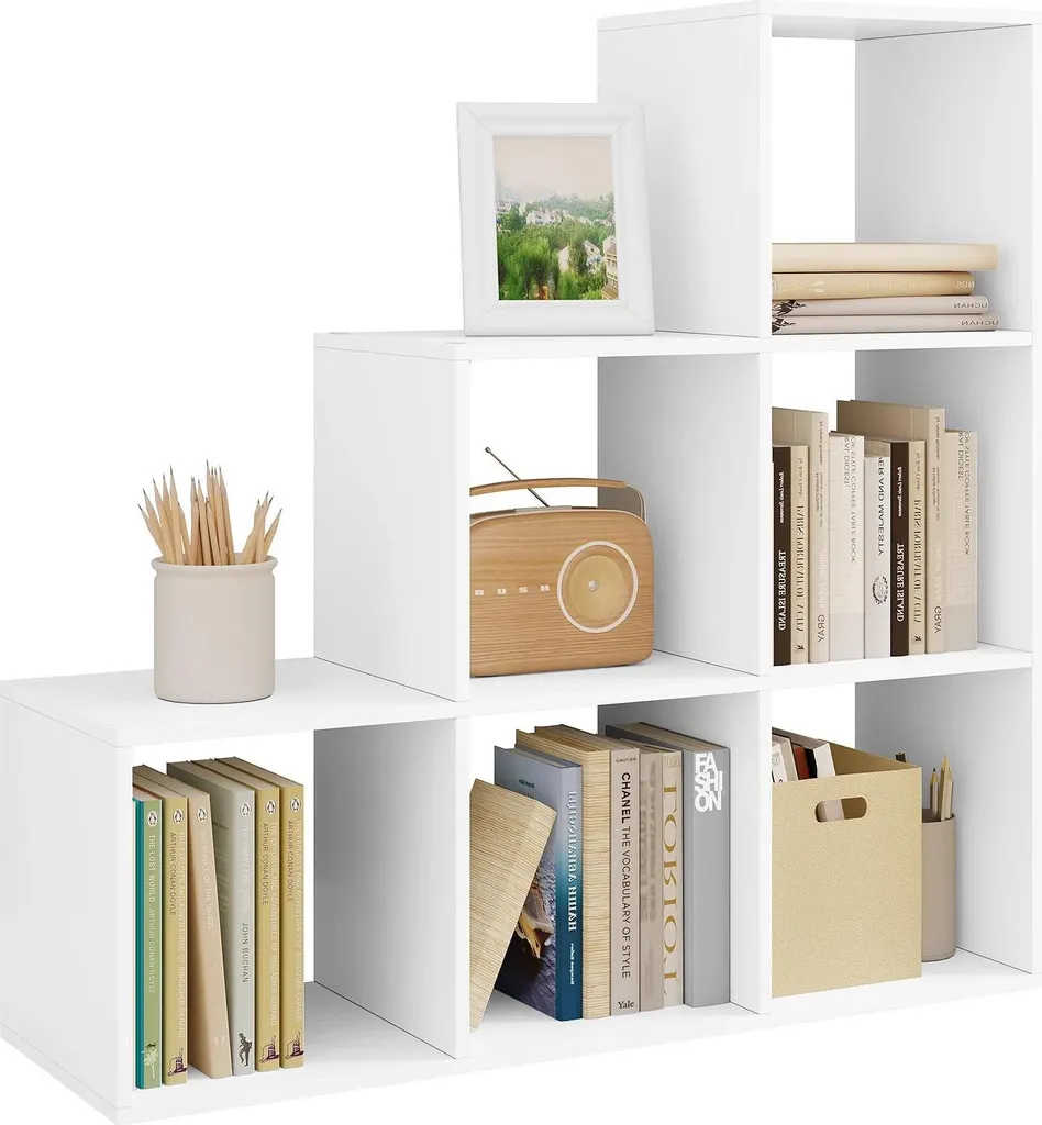 Optimisez votre espace avec cette étagère 6 compartiments blanc 90cm - 3