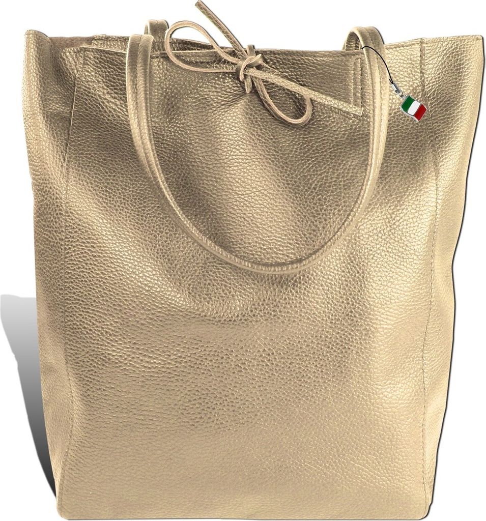 Shopper taupe beige scuro Florence in pelle D2OTM107N Immagine del prodotto 