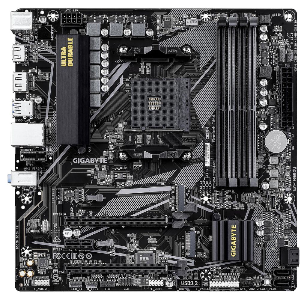 GIGABYTE B550M DS3H R2 Mainboard Socket AM4 Produktbild 
