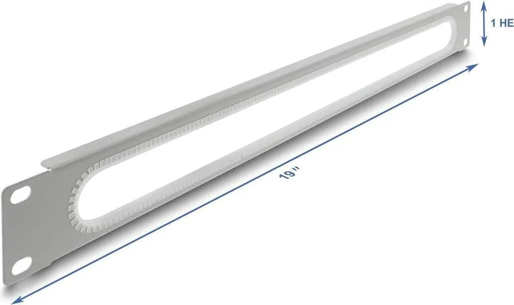 Organisateur de câbles rack 19 Delock 1U pour baie réseau et serveur