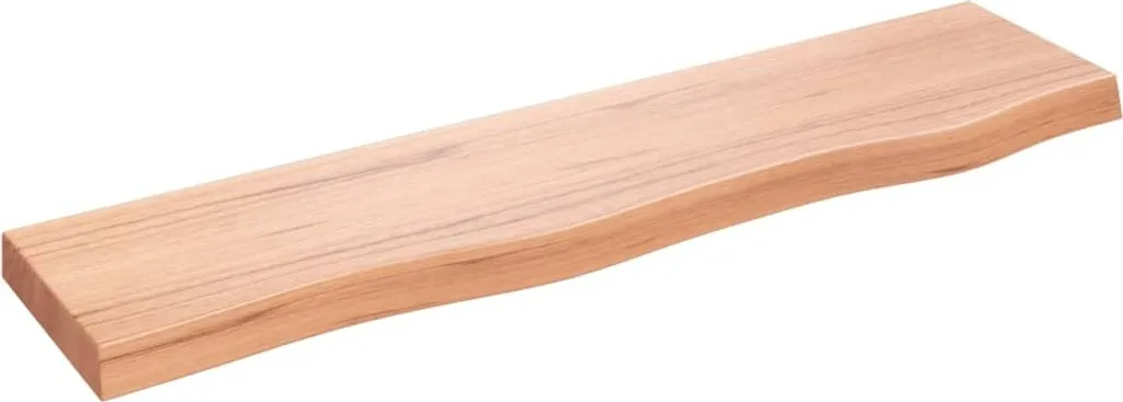 Mensola Legno Massello Rovere 80x20x4 - Arredo Rustico Marrone