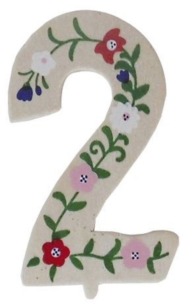 Geburtstagszahl "2" - Holz, 10 cm, 1 St. Produktbild 