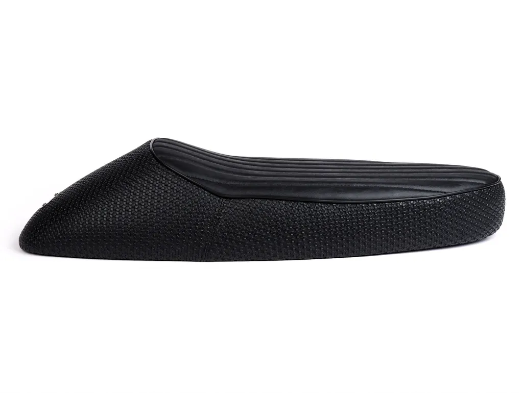 Siège sport pour Vespa V50 et ET3 - Selle BGM PRO avec finition noire