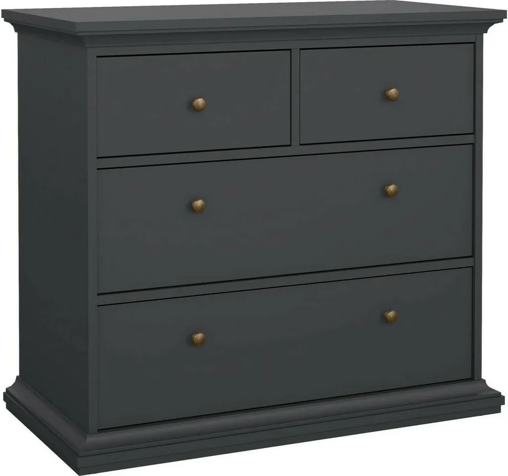 Commode grise pour chambre ou salon - Idéale pour ranger vos habits