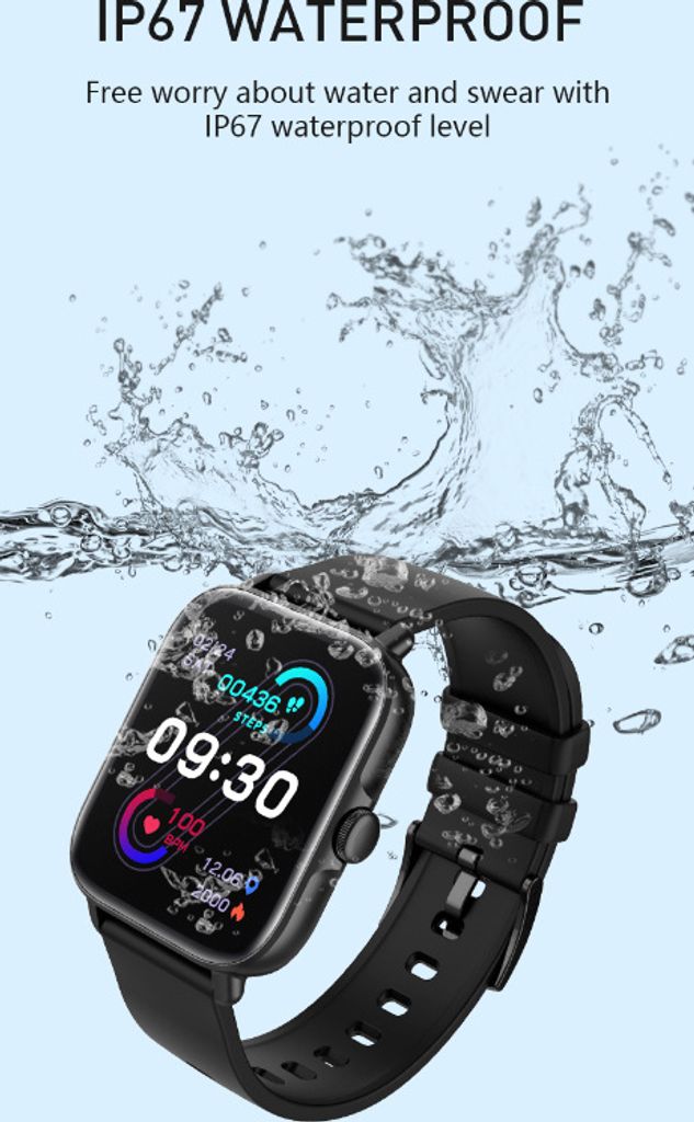 Smartwatch mit Telefonfunktion, Fitness Tracker Uhr, 1.7" Produktbild 9