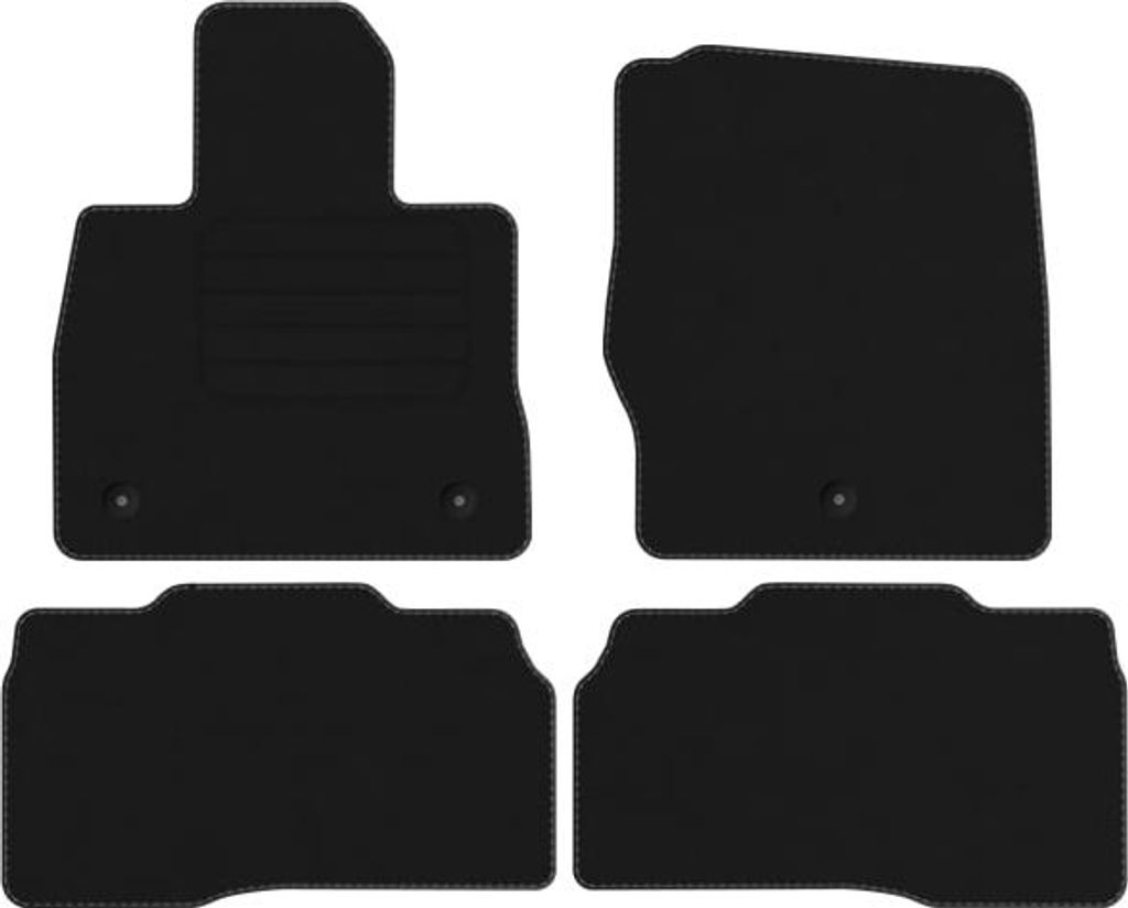Velours Fußmatten für Ford Explorer VI PHEV ab Bj. 2019 Passend Automatten BASIC