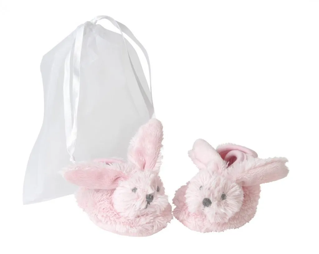 Chaussons Bébé Lapin Richie Happy Horse Rose - Peluche Douce pour Nouveau-né