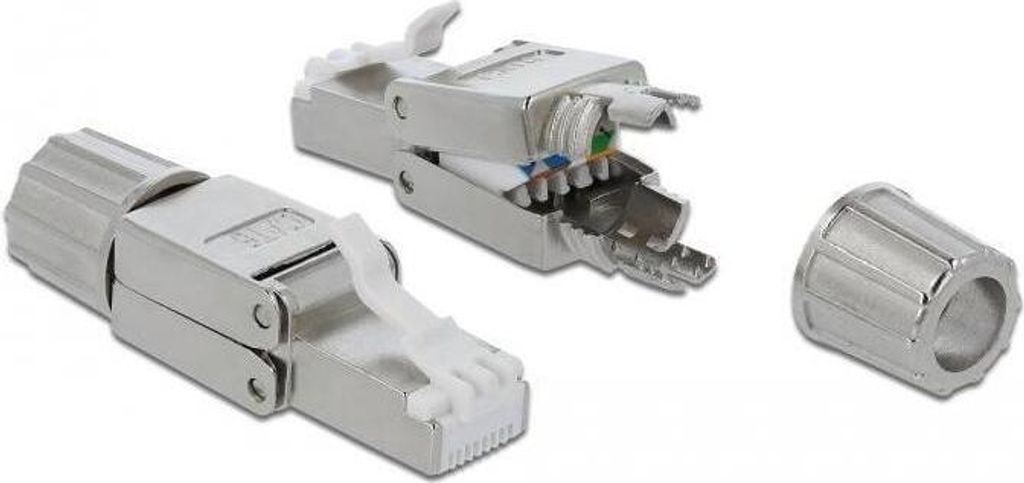 DELOCK RJ45 Stecker Cat.6 STP werkzeugfrei
