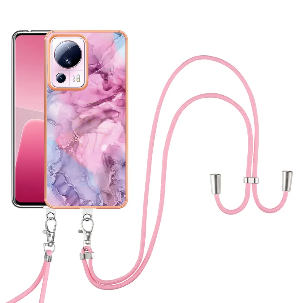 Cover Bumper TPU Xiaomi 13 Lite Rosa: Protettiva con Cordino