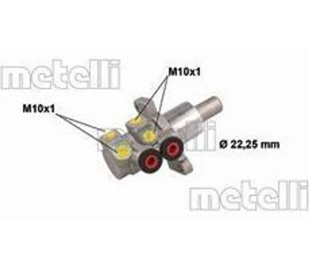 Maître-cylindre de frein hydraulique compatible Fiat Doblo et Punto