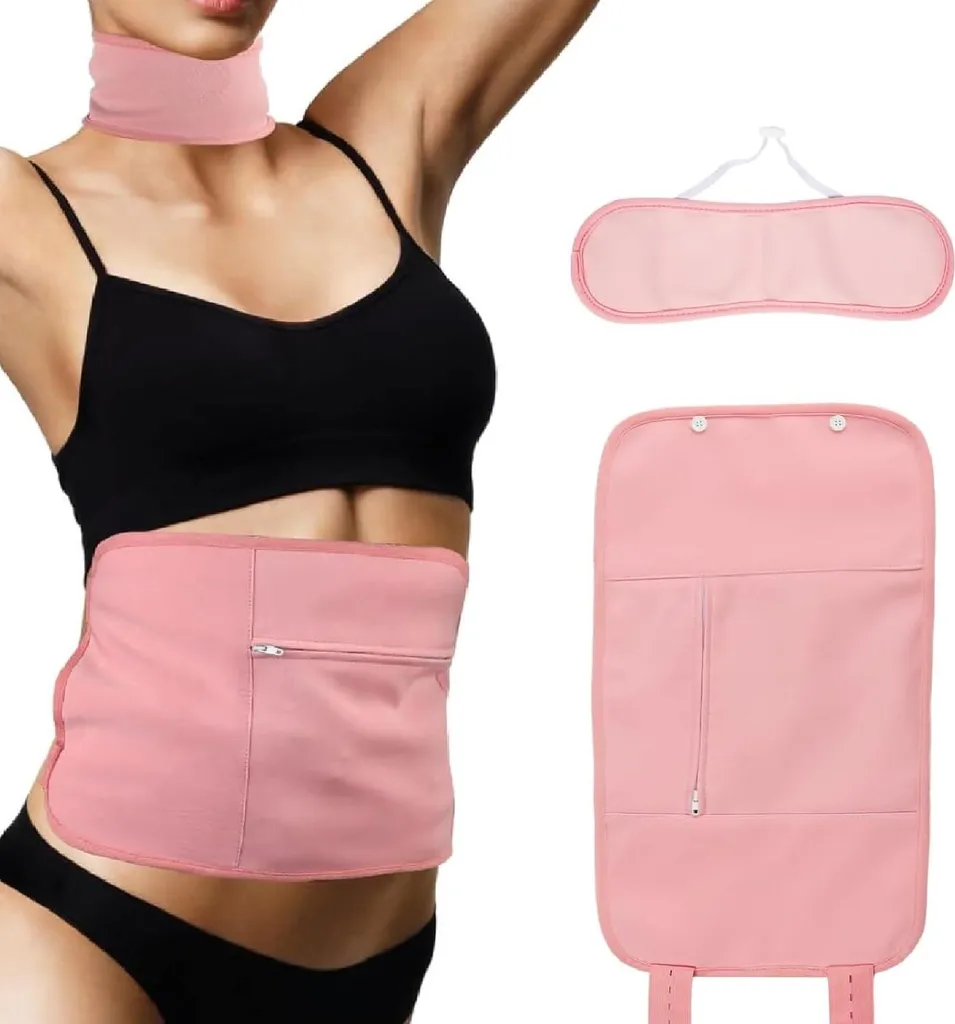 Kit enveloppement ricin rose détox foie et circulation avec sangles