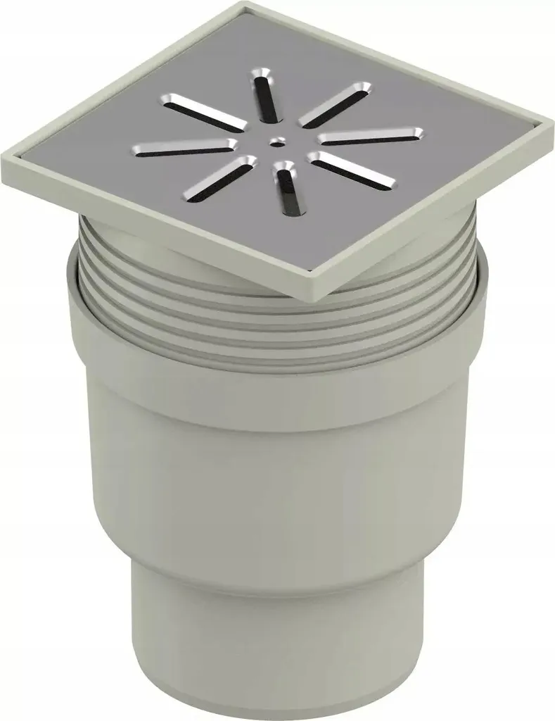 Avaloir de sol vertical DN110 Uponor pour évacuation de buanderie