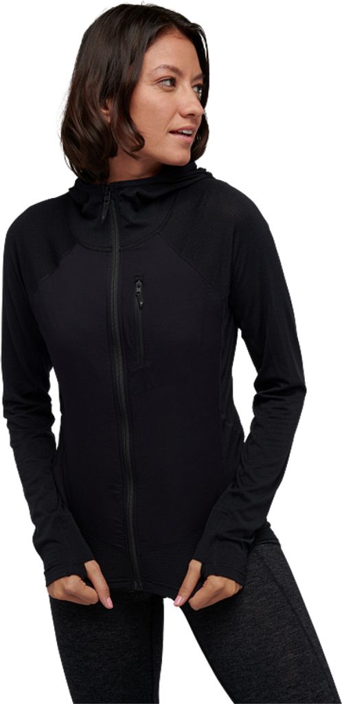 W Coefficient Lt Hybrid Hoody, Black, S, Women, Women's Outerwear Top, Black Diamond