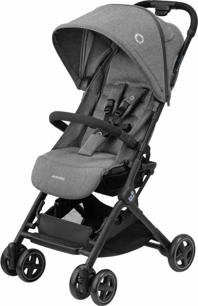 Maxi-Cosi Lara2 Baby Kinderwagen, 0-4 Jahre, 0-22 kg, kompakter Buggy, federleichter, 3 Liegepositionen, flache Liegeposition, Select Grey
