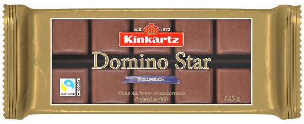 Kinkartz Domino Star Vollmilch 125g Produktbild 