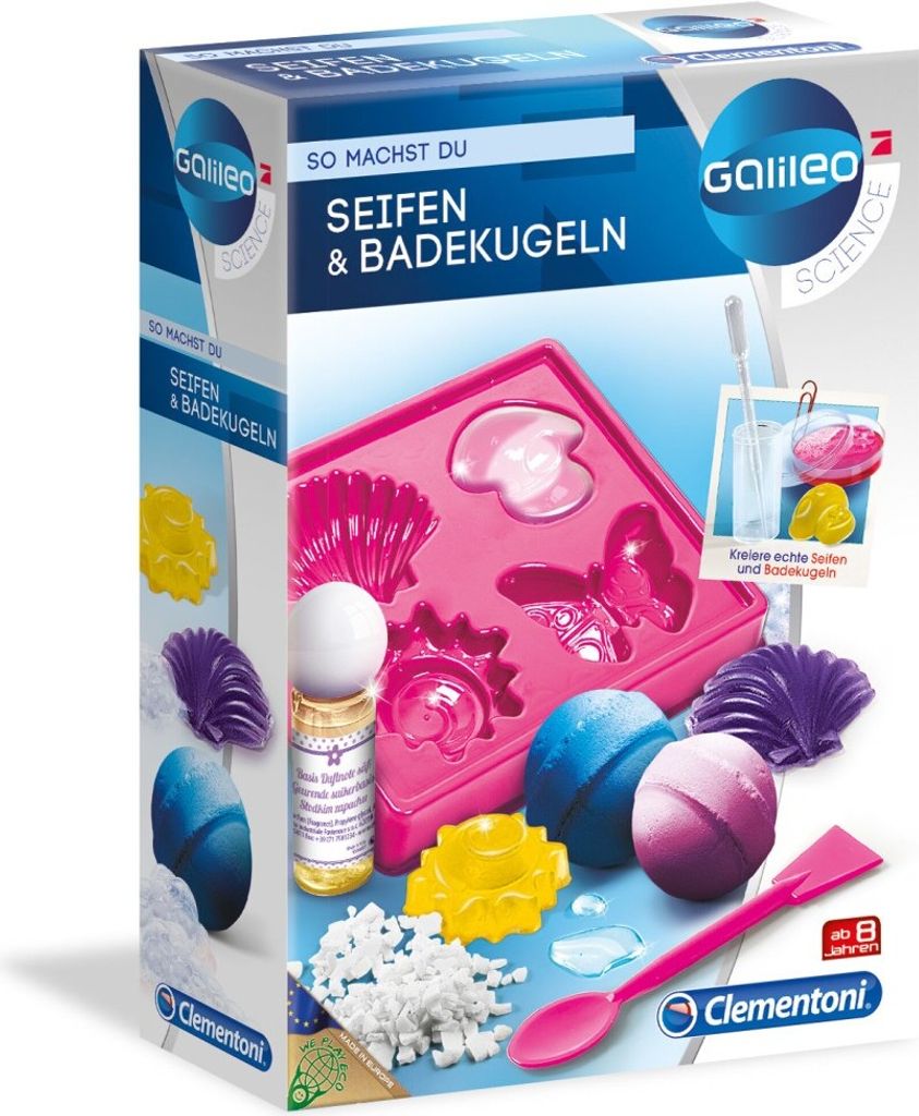 Clementoni 59013 Clementoni Experimentierkasten Seifen und Immagine del prodotto 
