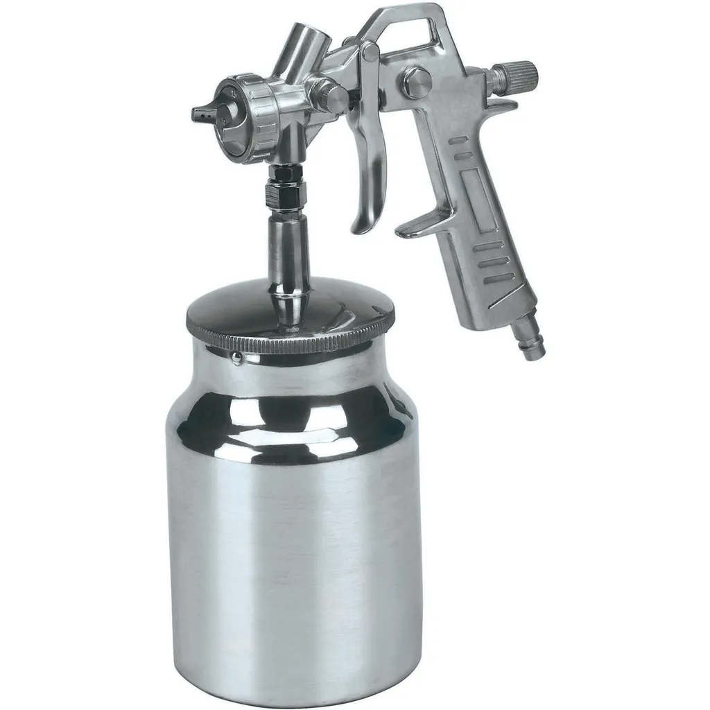 Pistolet pulvérisateur à peinture pneumatique avec godet inférieur