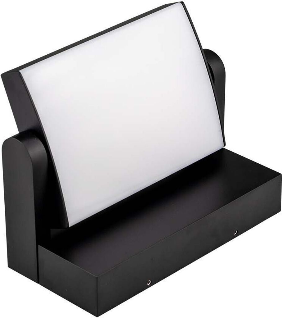 LED Solution Černé fasádní LED svítidlo náklopné 17W IP65 Obrázek produktu 2