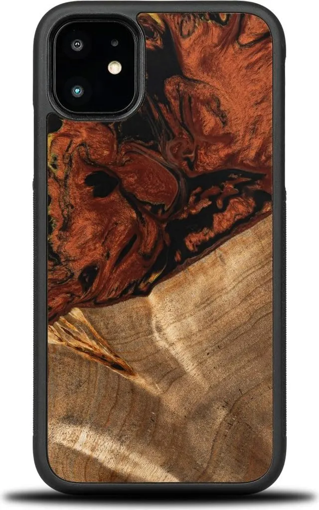 Custodia Fuoco iPhone 11 Bewood - Spirito della Natura in Legno