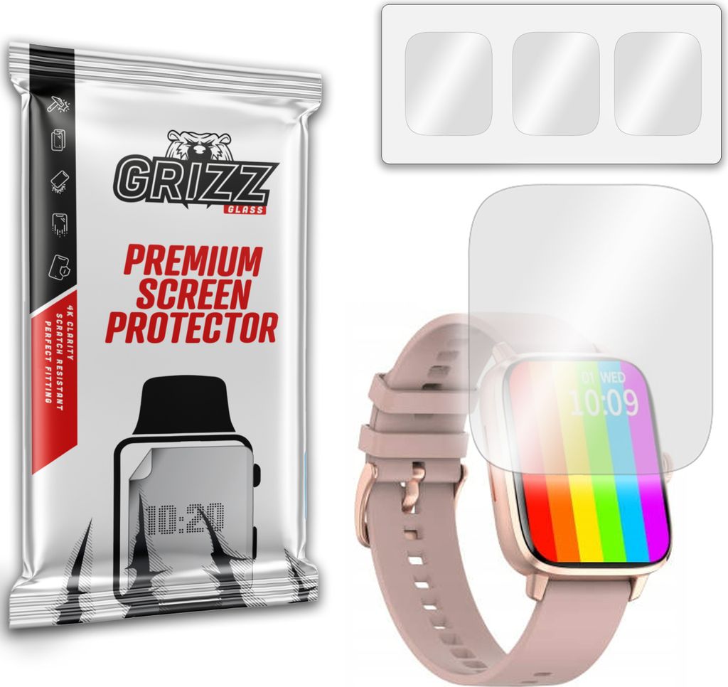 Hydrogel-Folie GrizzGlass Hydrofilm für Smartwatch DT102
