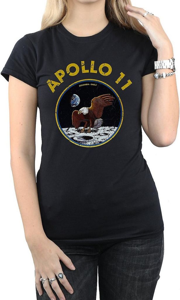 NASA - "Apollo 11" T-Shirt für Damen BI1085 (M) (Schwarz)