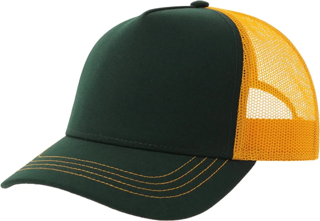 Cappellino Atlantis Rapper Verde e Giallo AB566 - Look Vintage