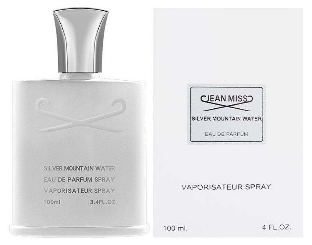 Herrenduft 100ml Eau de Toilette, Kühl-mariner Duft, langlebig, Männer Parfum, Großhandel, Sport Büro Alltag Geschenk, Silberner Bergquell