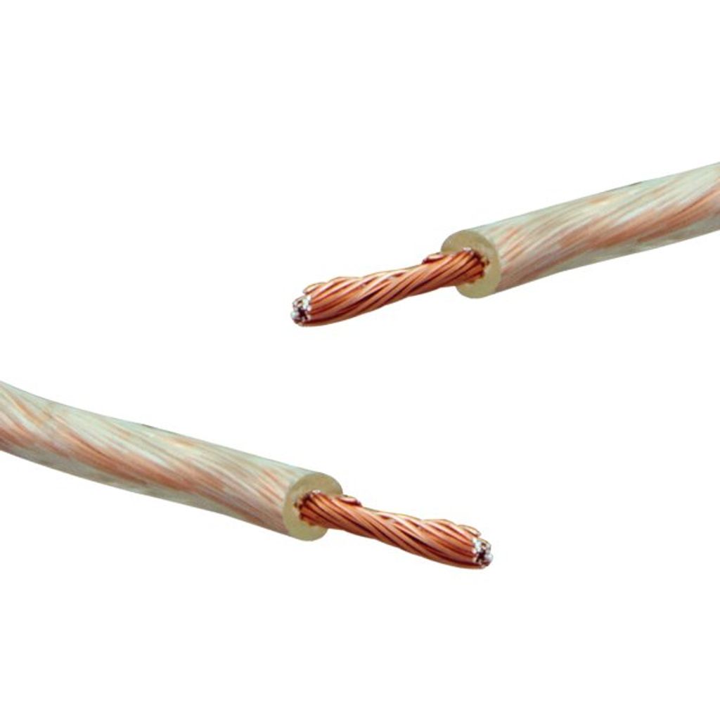 MANAX Lautsprecherkabel 20m Transparent - 2x1,5mm² Stereo Kabel Für Boxen