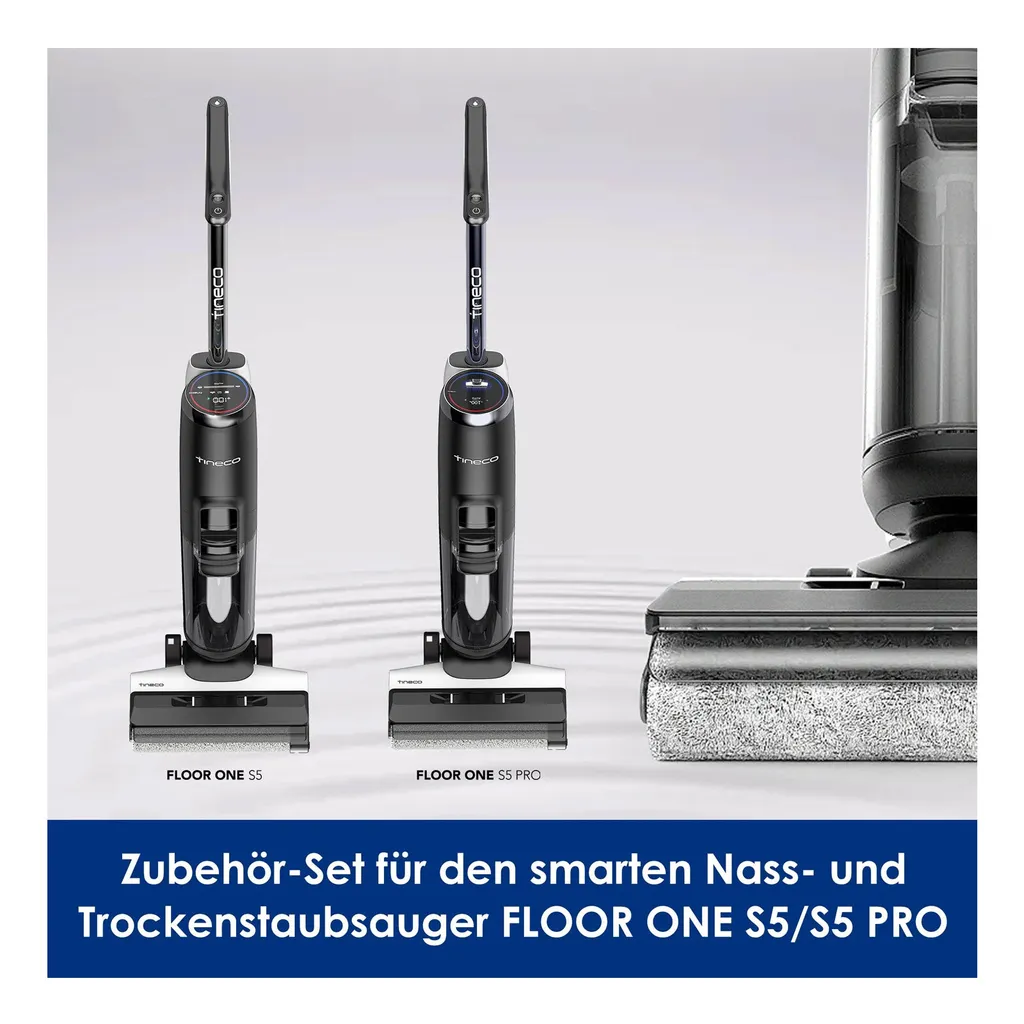 Kit pour Floor One S5 Tineco - Accessoires pour nettoyage sols Gris 2024
