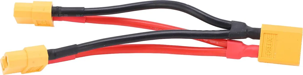 XT60 Cavo di collegamento batteria parallelo Doppia estensione Y Splitter 1 maschio a 2 femmine filo di silicone per batterie RC