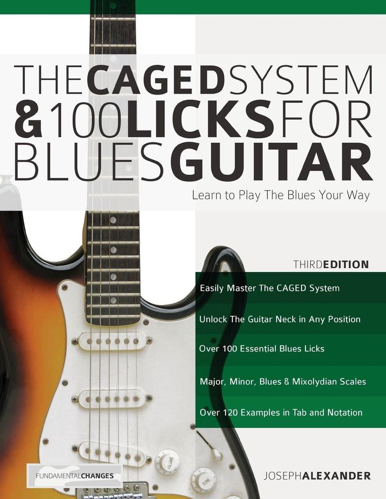 Das Caged System und 100 Licks für Bluesgitarre