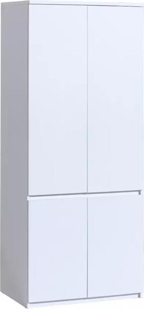 Kleiderschrank 80 cm CARYM - weiß