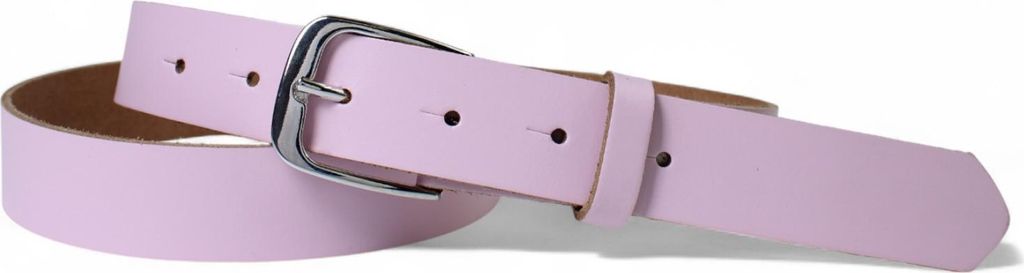 FRONHOFER Damen Ledergürtel 2,8 cm mit silber glänzenden Gürtelschnalle, echt Leder