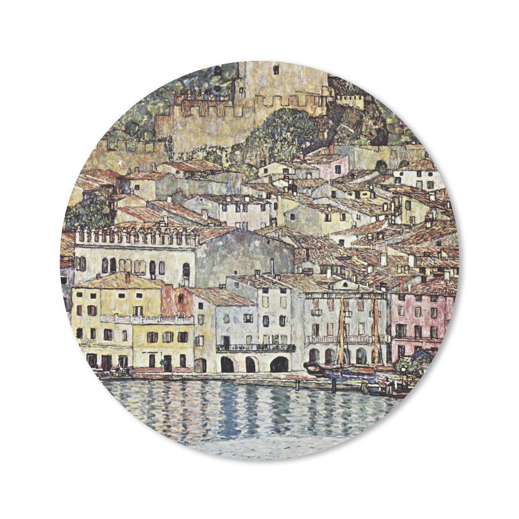 MuchoWow Mauspad Mousepad Landschaft - Gustav Klimt 30x30 cm - Mousepads - Maus Mat - Pad - Mausunterlage - Tischunterlage - Schreibtischmatten