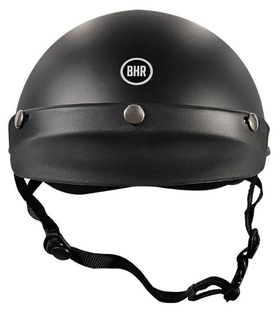 BHR LIPARI, Vintage-Schalenhelm Italy, Zugelassener Helm für Fahrrad, Roller, Elektroroller, MTB & Skateboard, Schwarz, XL